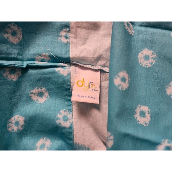 DYR Do Your Room Twin Flat Sheet and Pillowcase COTTON Teal Unused - Picture 5 of 6